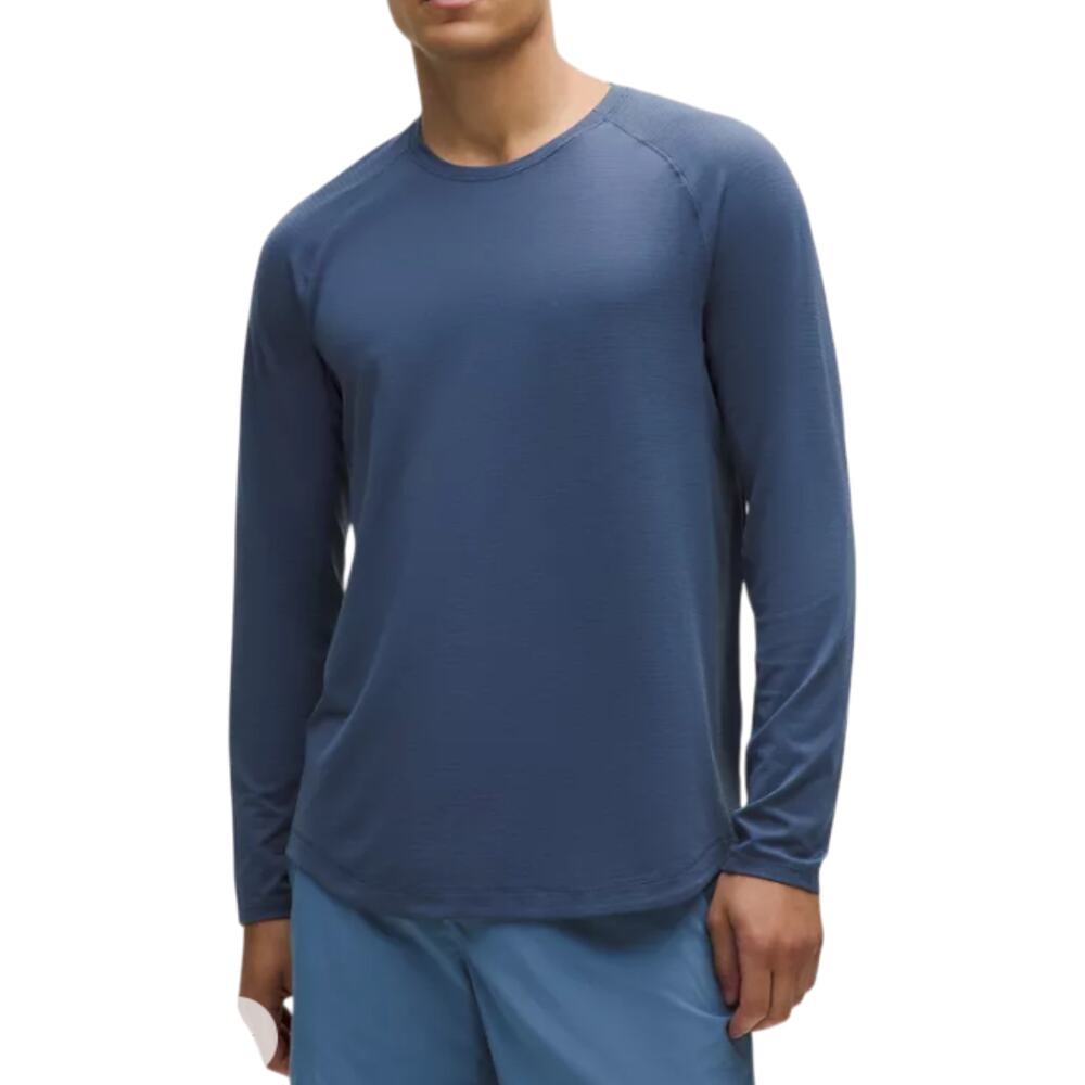 LULULEMON License to Train LS Shirt Men XL Blue Athletic Performance Outdoor